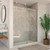DreamLine SHDR-64607610-08 Enigma Air 56-60 in. W x 76 in. H Frameless Sliding Shower Door in Polished Stainless Steel