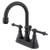 Kingston Brass Two Handle 4" Centerset Lavatory Faucet with Brass Pop-Up Drain - Oil Rubbed Bronze KS2615TL
