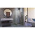 DreamLine SHEN-24330340-09 Unidoor Plus 33 in. W x 34 3/8 in. D x 72 in. H Frameless Hinged Shower Enclosure, Clear Glass, Satin Black