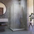 DreamLine SHEN-24370300-04 Unidoor Plus 37 in. W x 30 3/8 in. D x 72 in. H Frameless Hinged Shower Enclosure, Clear Glass, Brushed Nickel