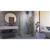 DreamLine SHEN-24370340-09 Unidoor Plus 37 in. W x 34 3/8 in. D x 72 in. H Frameless Hinged Shower Enclosure, Clear Glass, Satin Black
