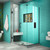 DreamLine SHEN-24425300-09 Unidoor Plus 42 1/2 in. W x 30 3/8 in. D x 72 in. H Frameless Hinged Shower Enclosure in Satin Black