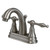 Kingston Brass Two Handle 4" Centerset Lavatory Faucet with Brass Pop-Up Drain - Brushed Nickel KS7618NL