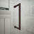 DreamLine SHEN-24595340-06 Unidoor Plus 59 1/2 in. W x 34 3/8 in. D x 72 in. H Frameless Hinged Shower Enclosure in Oil Rubbed Bronze