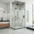 DreamLine SHEN-6132482-06 Enigma-XO 32 1/2 in. D x 44 3/8-48 3/8 in. W x 76 in. H Frameless Shower Enclosure in Oil Rubbed Bronze Stainless Steel