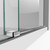 DreamLine SHEN-6132722-08 Enigma-XO 32 1/2 in. D x 68 3/8-72 3/8 in. W x 76 in. H Frameless Shower Enclosure in Polished Stainless Steel
