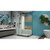 DreamLine SHEN-6134480-18 Enigma-XT 34 1/2 in. D x 48 3/8 in. W x 76 in. H Fully Frameless Sliding Shower Enclosure in Tuxedo Finish