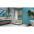 DreamLine SHEN-6134480-18 Enigma-XT 34 1/2 in. D x 48 3/8 in. W x 76 in. H Fully Frameless Sliding Shower Enclosure in Tuxedo Finish