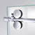 DreamLine SHEN-6134482-08 Enigma-XO 34 1/2 in. D x 44 3/8-48 3/8 in. W x 76 in. H Frameless Shower Enclosure in Polished Stainless Steel