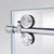 DreamLine SHEN-6134542-07 Enigma-XO 34 1/2 in. D x 50-54 in. W x 76 in. H Frameless Shower Enclosure in Brushed Stainless Steel