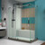 DreamLine SHEN-6134600-18 Enigma-XT 34 1/2 in. D x 60 3/8 in. W x 76 in. H Fully Frameless Sliding Shower Enclosure in Tuxedo Finish