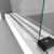 DreamLine SHEN-6134600-18 Enigma-XT 34 1/2 in. D x 60 3/8 in. W x 76 in. H Fully Frameless Sliding Shower Enclosure in Tuxedo Finish