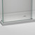 DreamLine SHEN-6434600-08 Enigma Air 34 3/4 in. D x 60 3/8 in. W x 76 in. H Frameless Sliding Shower Enclosure in Polished Stainless Steel