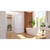 DreamLine SHEN-8134340-00 French Corner 34 1/2 in. D x 34 1/2 in. W x 72 in. H Framed Sliding Shower Enclosure in White