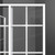 DreamLine SHEN-8134340-00 French Corner 34 1/2 in. D x 34 1/2 in. W x 72 in. H Framed Sliding Shower Enclosure in White