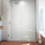 DreamLine SHDR-245457210-01 Unidoor Plus 54 1/2 - 55 in. W x 72 in. H Frameless Hinged Shower Door in Chrome