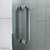 DreamLine DL-6715-88-01CL Flex 36 in. D x 36 in. W x 74 3/4 in. H Semi-Frameless Pivot Shower Enclosure in Chrome with Corner Drain Black Base