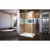 DreamLine DL-6719L-01CL Flex 36 in. D x 48 in. W x 74 3/4 in. H Semi-Frameless Pivot Shower Enclosure in Chrome with Left Drain White Base Kit
