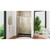 DreamLine DL-6942L-88-01 Charisma 34 in. D x 60 in. W x 78 3/4 in. H Frameless Bypass Shower Door in Chrome with Left Drain Black Base