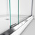 DreamLine DL-6942R-22-04 Charisma 34 in. D x 60 in. W x 78 3/4 in. H Frameless Bypass Shower Door in Brushed Nickel with Right Drain Biscuit Base