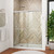 DreamLine DL-6943L-01CL Charisma 36 in. D x 60 in. W x 78 3/4 in. H Frameless Bypass Shower Door in Chrome with Left Drain White Base