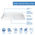 DreamLine DL-6943L-01CL Charisma 36 in. D x 60 in. W x 78 3/4 in. H Frameless Bypass Shower Door in Chrome with Left Drain White Base