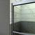 DreamLine DL-6951C-88-01 Duet 32 in. D x 60 in. W x 74 3/4 in. H Semi-Frameless Bypass Shower Door in Chrome and Center Drain Black Base