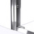 DreamLine DL-6952L-04CL Duet 34 in. D x 60 in. W x 74 3/4 in. H Semi-Frameless Bypass Shower Door in Brushed Nickel and Left Drain White Base