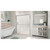 DreamLine DL-6953C-22-01 Duet 36 in. D x 60 in. W x 74 3/4 in. H Semi-Frameless Bypass Shower Door in Chrome and Center Drain Biscuit Base