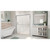 DreamLine DL-6953R-01CL Duet 36 in. D x 60 in. W x 74 3/4 in. H Semi-Frameless Bypass Shower Door in Chrome and Right Drain White Base