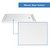 DreamLine DL-6953R-01CL Duet 36 in. D x 60 in. W x 74 3/4 in. H Semi-Frameless Bypass Shower Door in Chrome and Right Drain White Base