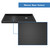 DreamLine DL-6953R-88-01 Duet 36 in. D x 60 in. W x 74 3/4 in. H Semi-Frameless Bypass Shower Door in Chrome and Right Drain Black Base