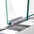 DreamLine DL-6955C-22-04 Duet 36 in. D x 48 in. W x 74 3/4 in. H Semi-Frameless Bypass Shower Door in Brushed Nickel, Center Drain Biscuit Base