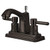 Kingston Brass Two Handle 4" Centerset Lavatory Faucet with Brass Pop-Up Drain - Oil Rubbed Bronze KS8645DL