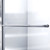 DreamLine DL-6970C-22-01F Infinity-Z 30 in. D x 60 in. W x 74 3/4 in. H Frosted Sliding Shower Door in Chrome and Center Drain Biscuit Base