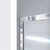 DreamLine DL-6974C-88-01 Infinity-Z 32 in. D x 54 in. W x 74 3/4 in. H Clear Sliding Shower Door in Chrome and Center Drain Black Base