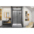 DreamLine DL-6975C-06CL Infinity-Z 36 in. D x 48 in. W x 74 3/4 in. H Clear Sliding Shower Door in Oil Rubbed Bronze and Center Drain White Base