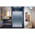 DreamLine DL-6975C-22-04F Infinity-Z 36 in. D x 48 in. W x 74 3/4 in. H Frosted Sliding Shower Door in Brushed Nickel, Center Drain Biscuit Base