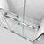 DreamLine DL-7005C-01 Encore 32 in. D x 60 in. W x 78 3/4 in. H Bypass Shower Door in Chrome and Center Drain White Base Kit