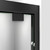DreamLine DL-7007C-09 Encore 36 in. D x 60 in. W x 78 3/4 in. H Bypass Shower Door in Satin Black and Center Drain White Base Kit