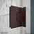 DreamLine SHDR-24242434-06 Unidoor Plus 48-48 1/2 in. W x 72 in. H Frameless Hinged Shower Door with 34 in. Half Panel in Oil Rubbed Bronze