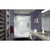 DreamLine DL-6113L-01CL Visions 32 in. D x 60 in. W x 76 3/4 in. H Sliding Shower Door in Chrome with Left Drain White Base, Backwalls