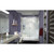 DreamLine DL-6115R-01CL Visions 36 in. D x 60 in. W x 76 3/4 in. H Sliding Shower Door in Chrome with Right Drain White Base, Backwalls