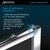 DreamLine DL-6117L-01FR Infinity-Z 32 in. D x 60 in. W x 76 3/4 in. H Frosted Sliding Shower Door in Chrome, Left Drain Base and Backwalls