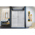 DreamLine DL-6119L-04FR Infinity-Z 36 in. D x 60 in. W x 76 3/4 in. H Frosted Sliding Shower Door in Brushed Nickel, Left Drain Base, Backwalls