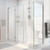 DreamLine E1242234-01 Unidoor-X 52 in. W x 34 3/8 in. D x 72 in. H Frameless Hinged Shower Enclosure in Chrome