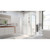 DreamLine E1242234-01 Unidoor-X 52 in. W x 34 3/8 in. D x 72 in. H Frameless Hinged Shower Enclosure in Chrome
