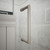 DreamLine E12422530-04 Unidoor-X 52 1/2 in. W x 30 3/8 in. D x 72 in. H Frameless Hinged Shower Enclosure in Brushed Nickel