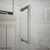 DreamLine E12422534-04 Unidoor-X 52 1/2 in. W x 34 3/8 in. D x 72 in. H Frameless Hinged Shower Enclosure in Brushed Nickel