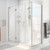 DreamLine E1271430-04 Unidoor-X 47 in. W x 30 3/8 in. D x 72 in. H Hinged Shower Enclosure in Brushed Nickel